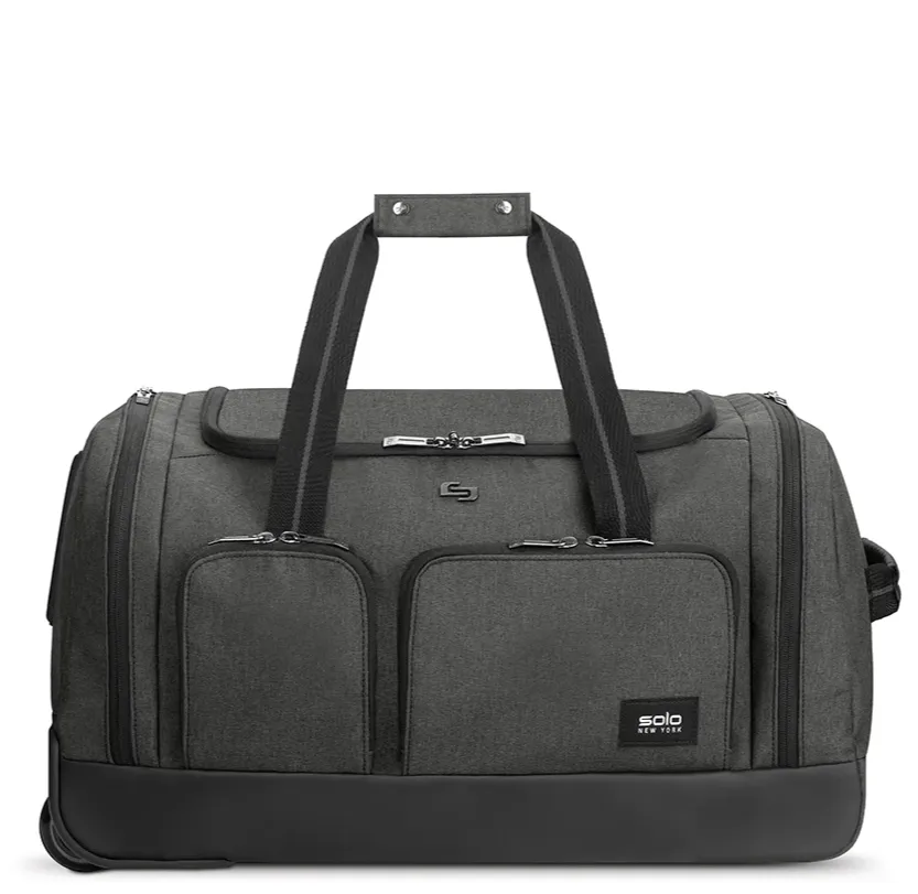 LEROY Rolling Duffel - Black