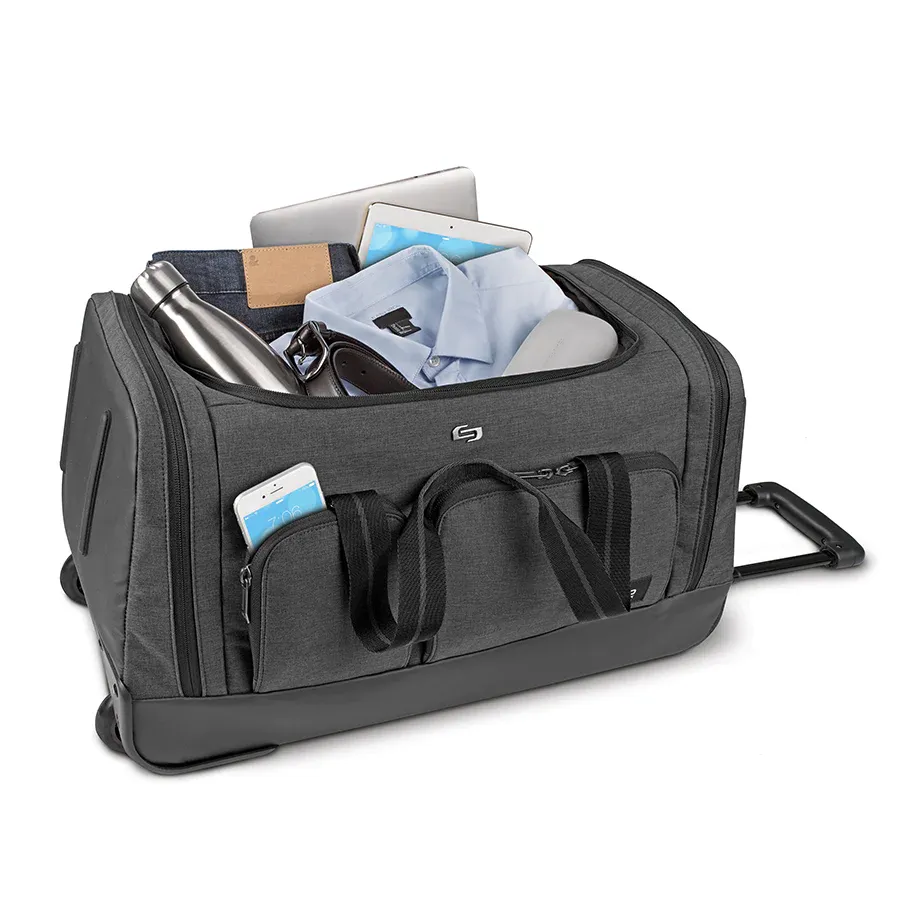 LEROY Rolling Duffel - Black