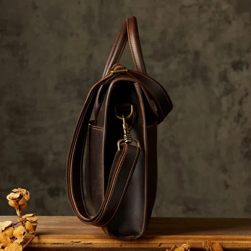 Liam | Men's Genuine Leather Business Briefcase Crossbody Messenger Bag
