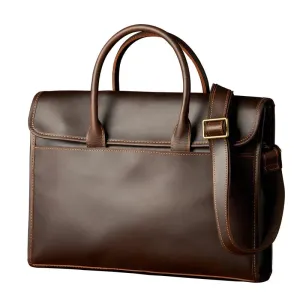 Liam | Men's Genuine Leather Business Briefcase Crossbody Messenger Bag