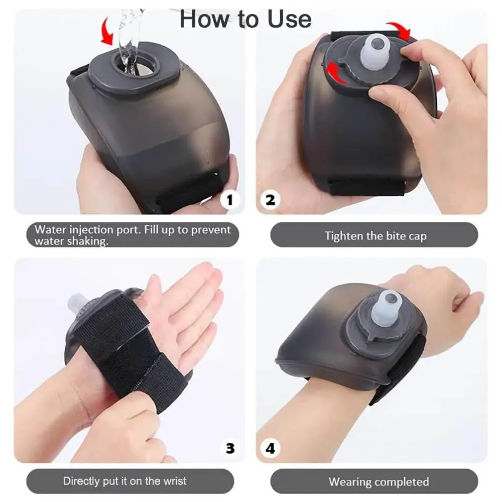 Lightweight Running Hydration Flask - Outdoor Wrist Water Bottle
