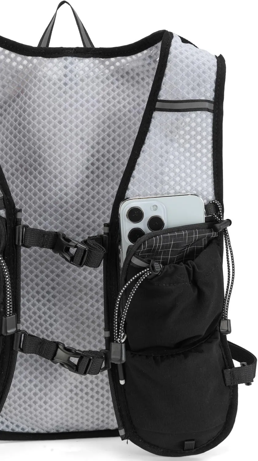 Lightweight Running Vest for Women & Men Hydration Backpack Pack with 1.5L Water Bladder Bag Running Gear Accessories for Hiking Marathon Trail Cycling