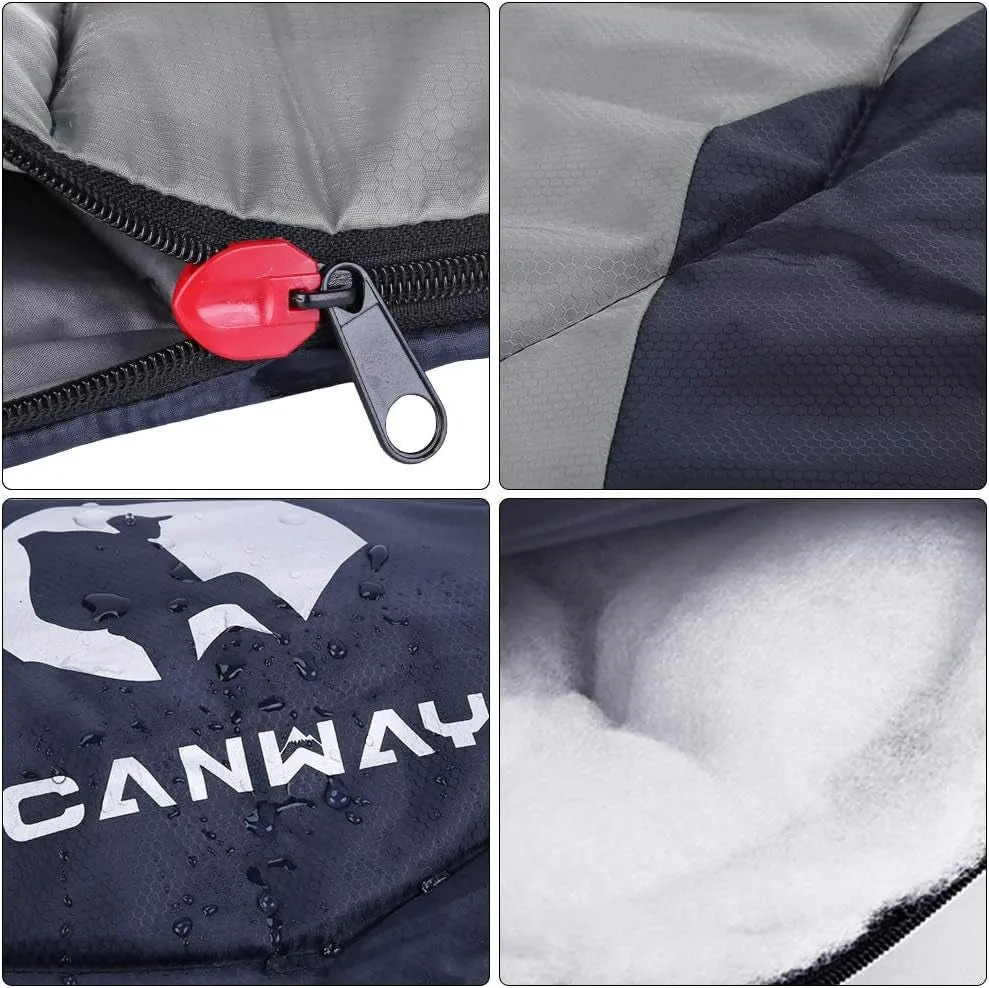 lightweight waterproof double sleeping bag for 2 with pillows