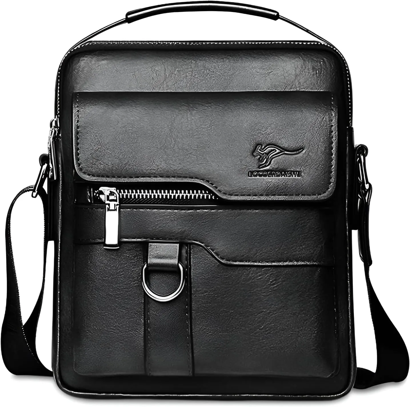 lilaBelle]【Modern Men's Crossbody Bag Convertible Shoulder Sling Messenger Purse, PU Leather Chest Bag with Quick Access Pocket - Compact Daily Carry for Gym Office City Walk