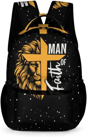 Lion Backpack for Kids Girls Boys School, 16 Inches Cute Lions Theme Bookbag, Adjustable, Lightweight, Large Capacity, Colorful Daily Casual Backpacks
