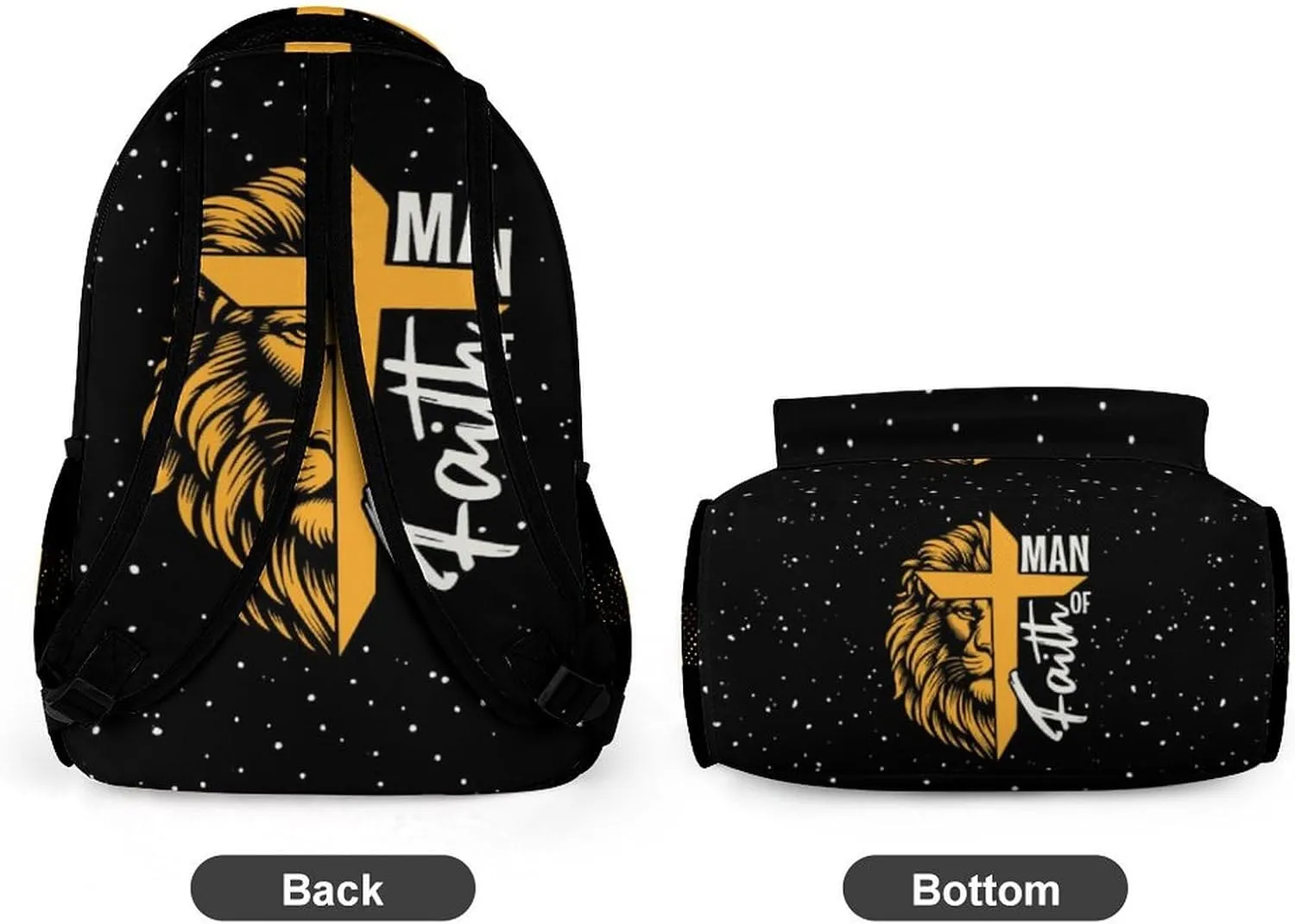 Lion Backpack for Kids Girls Boys School, 16 Inches Cute Lions Theme Bookbag, Adjustable, Lightweight, Large Capacity, Colorful Daily Casual Backpacks
