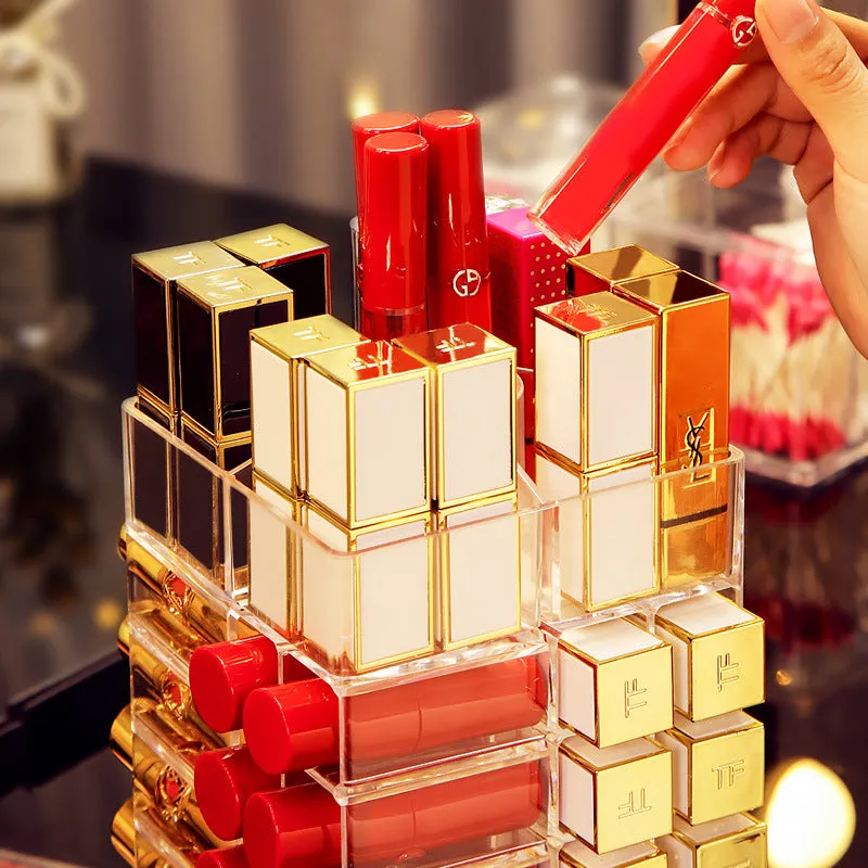 Lipstick Holder, Lipstick Storage Box Makeup Organizer Shelf