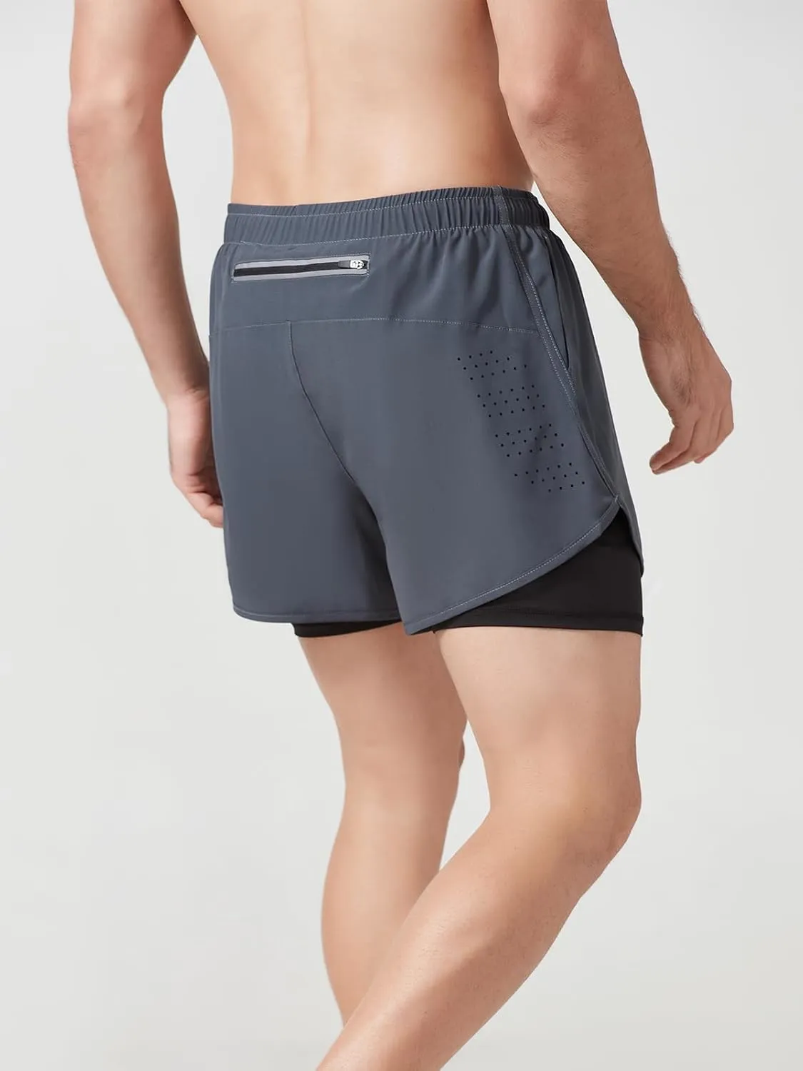 Litteking Men's Running Shorts 2 in 1 Gym Athletic Workout Short Pants Quick Dry Shorts with Pockets