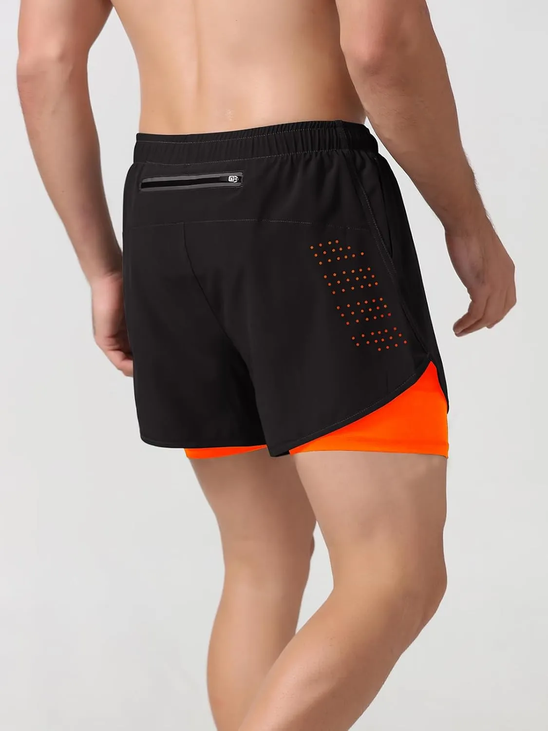 Litteking Men's Running Shorts 2 in 1 Gym Athletic Workout Short Pants Quick Dry Shorts with Pockets