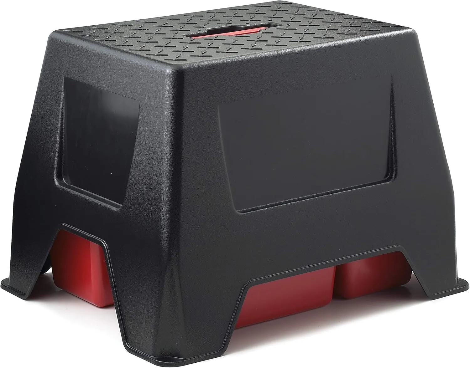 Little Giant Stable Storage Box and Stool DuraTote Stool and Tote Box with Carrying Handle (Red) (Item No. DTSSRED)