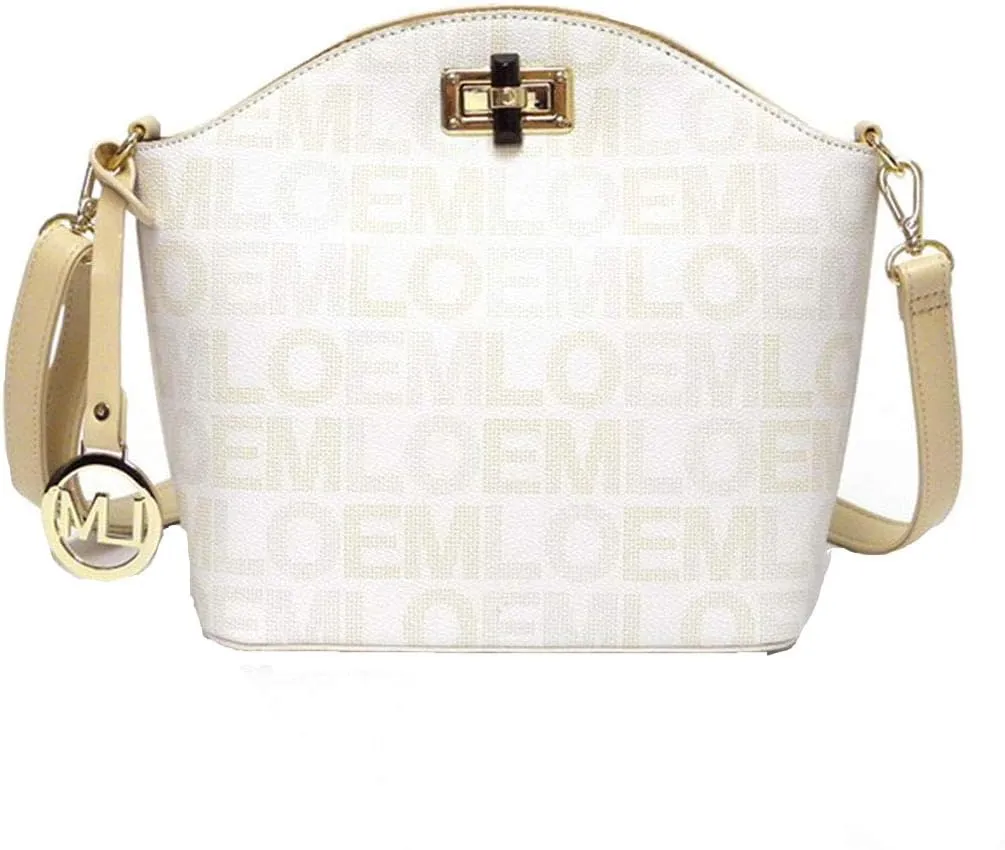 LOEM monogrammed lock signature crossbody messenger Bag designer inspire handbag