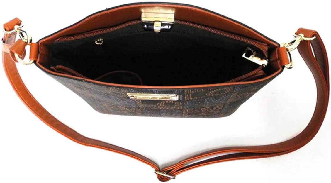 LOEM monogrammed lock signature crossbody messenger Bag designer inspire handbag
