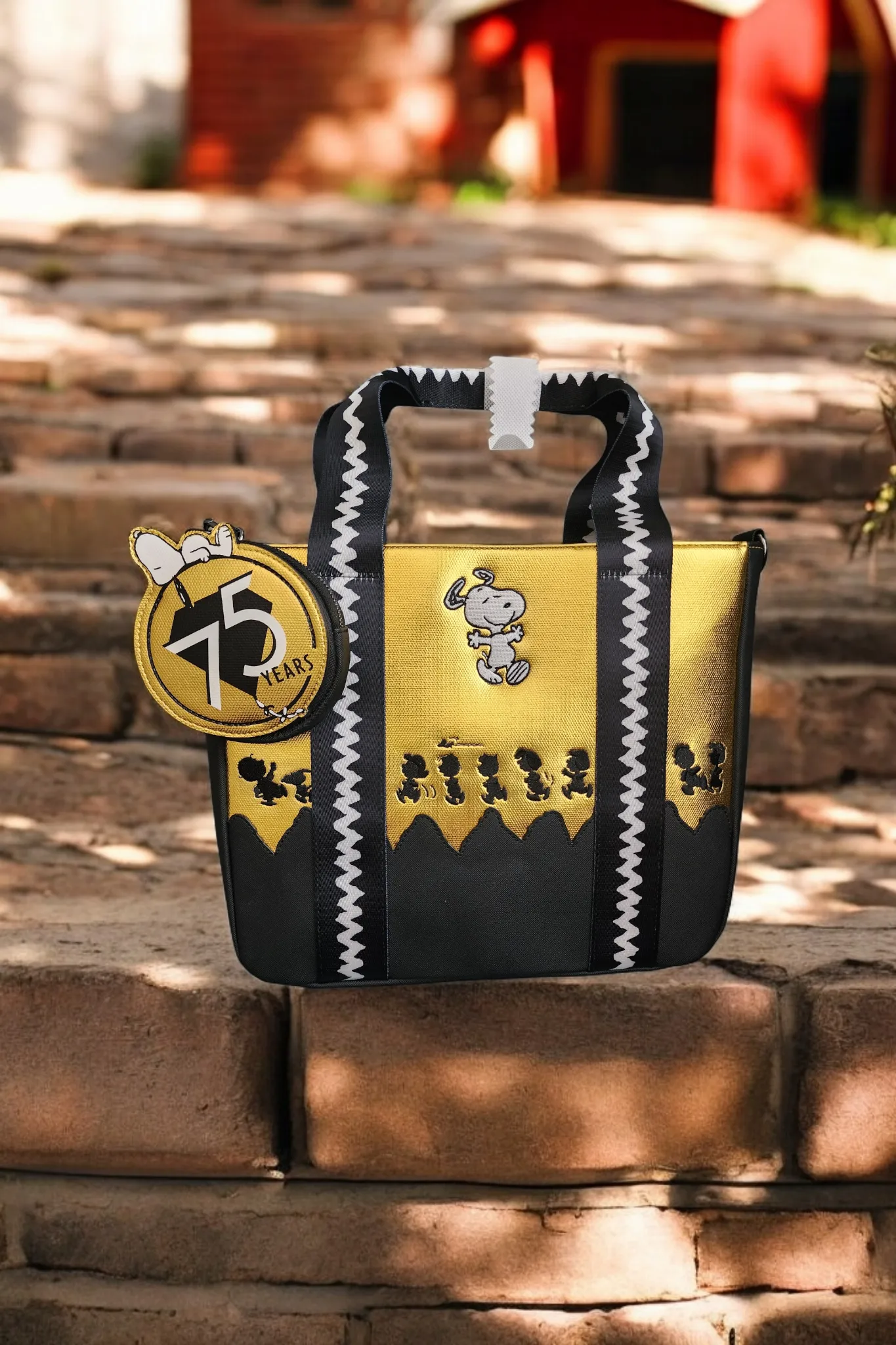 Loungefly Peanuts Snoopy 75th Anniversary Tote Bag