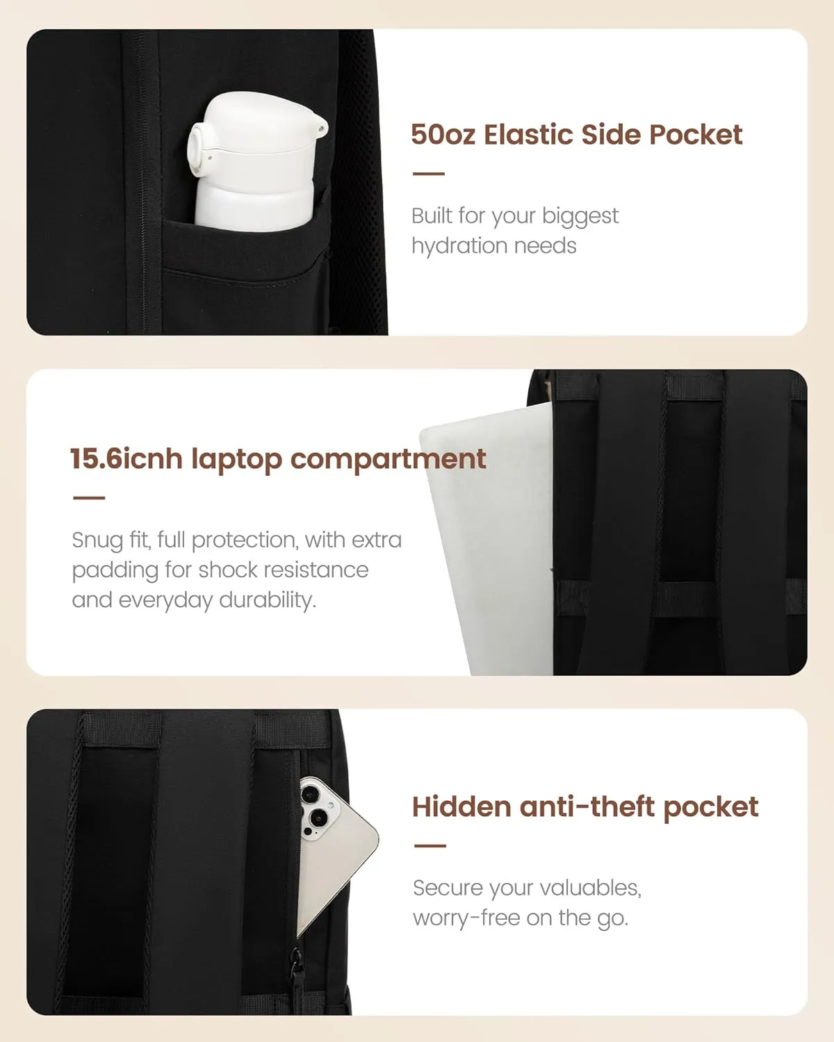 LOVEVOOK Travel Backpack for Women, Extra Large Carry On Bags for Airplanes, Waterproof Personal Item Travel Bag Flight Approved, Weekender Backpacks for Daily Work