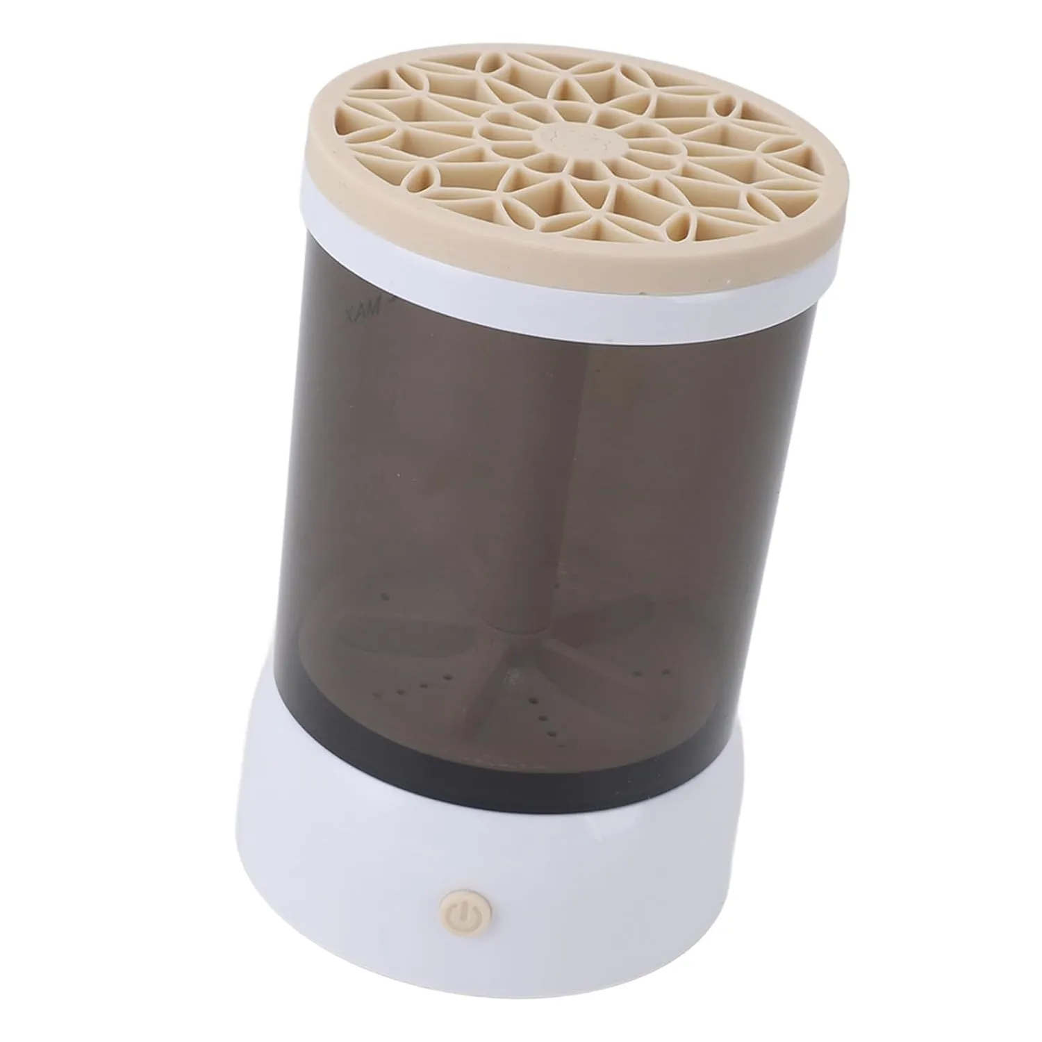 Makeup Brush Cleaner, Electric Makeup Brush Cleaner, Machine USB Visible Quick Dry, Automatic Portable Electric Cosmetic Supplies Cleaner for All Size Makeup Brushes (Khaki)