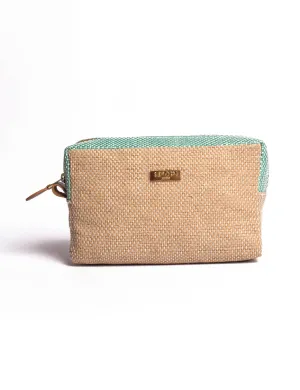 MAKEUP CASE OLIVE X BEIGE