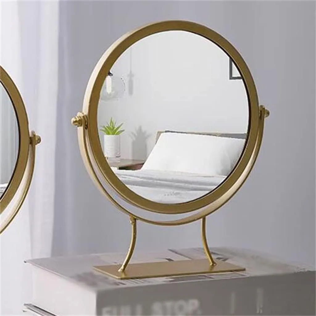 Makeup Mirrors Dressing Table Opening red Storage Tray Entrance Mirrors Key Tray Cosmetics Storage Rack
