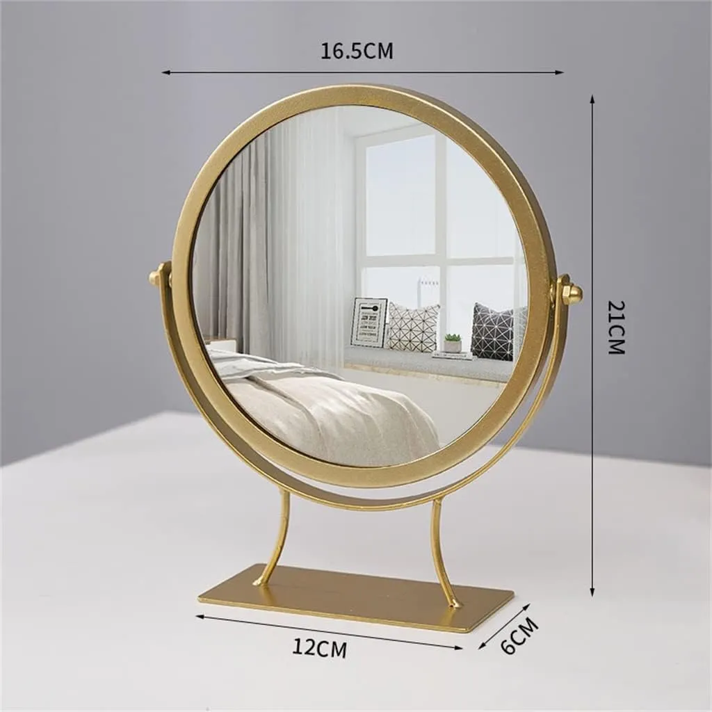 Makeup Mirrors Dressing Table Opening red Storage Tray Entrance Mirrors Key Tray Cosmetics Storage Rack