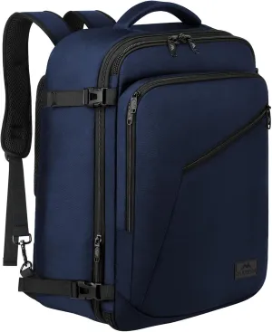 MATEIN Backpack for Travel, 27L Water Resistant Carry on Backpack Fits Overhead Bin, Convertible Work Daypack with 2 Handles, Hiking Daypack for Outdoor Sport,Travel Gifts for Men Women, Blue
