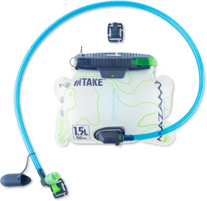 Mazama Intake 1.5L Water Hydration Reservoir - Easy to Fill and Leak Proof with GYZR Bite Valve- Water Bladder for Hiking Backpack and Outdoor Adventures