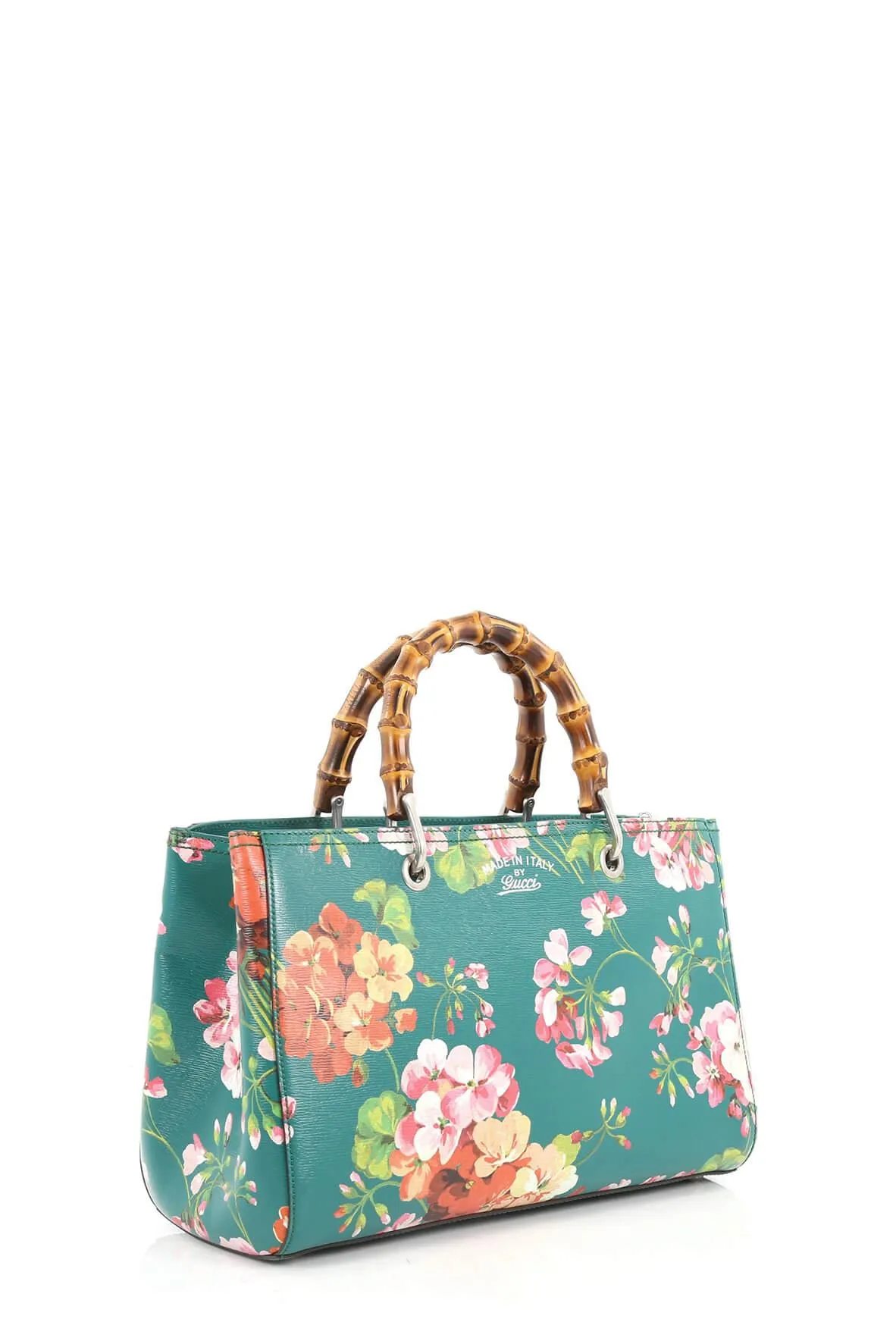 Medium Bamboo Shopper Green Blooms