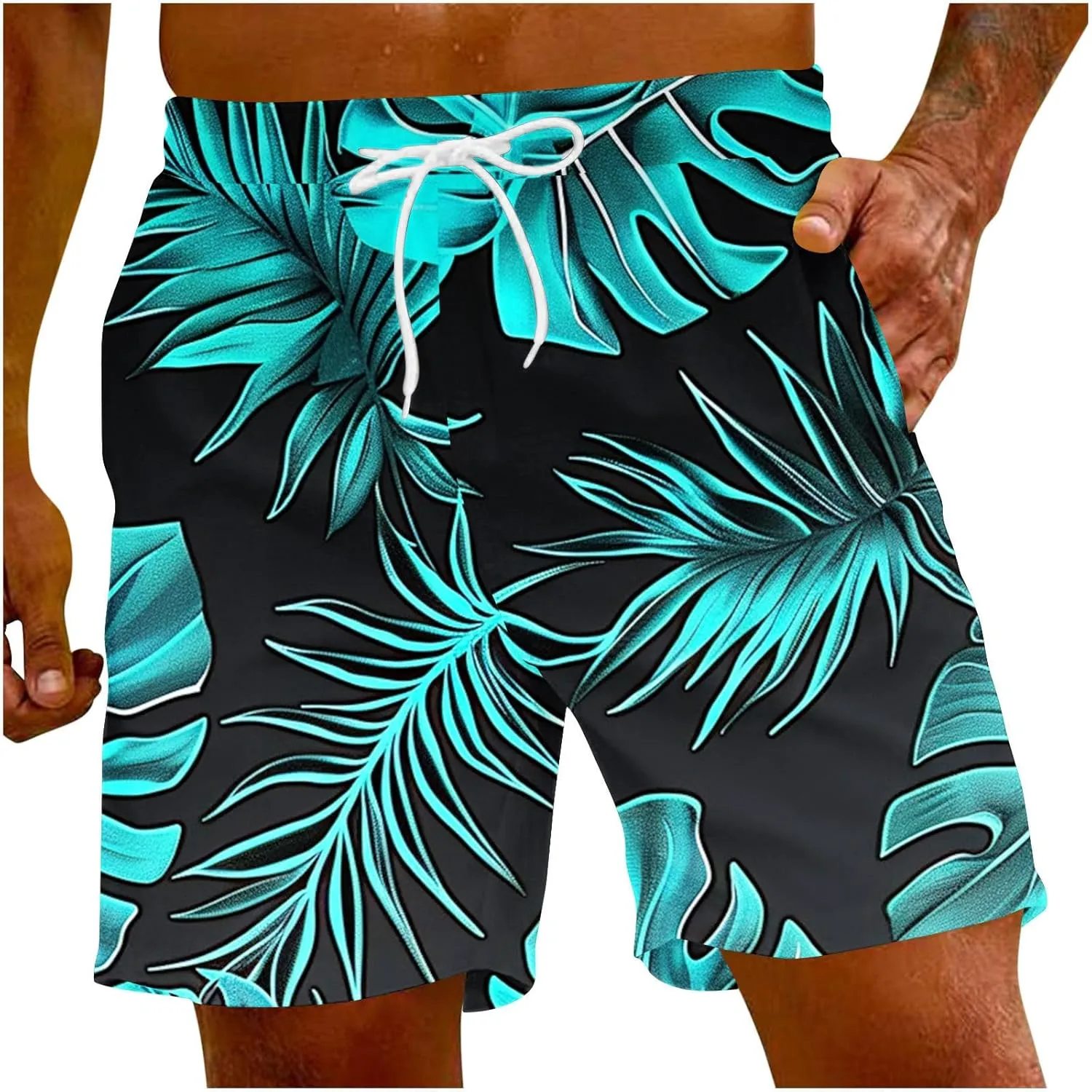 Men Beach Strapped Beach Fit Sport Casual Shorts Pants Mens Cargo Shorts 5 Inch Hiking Short Cotton Swim