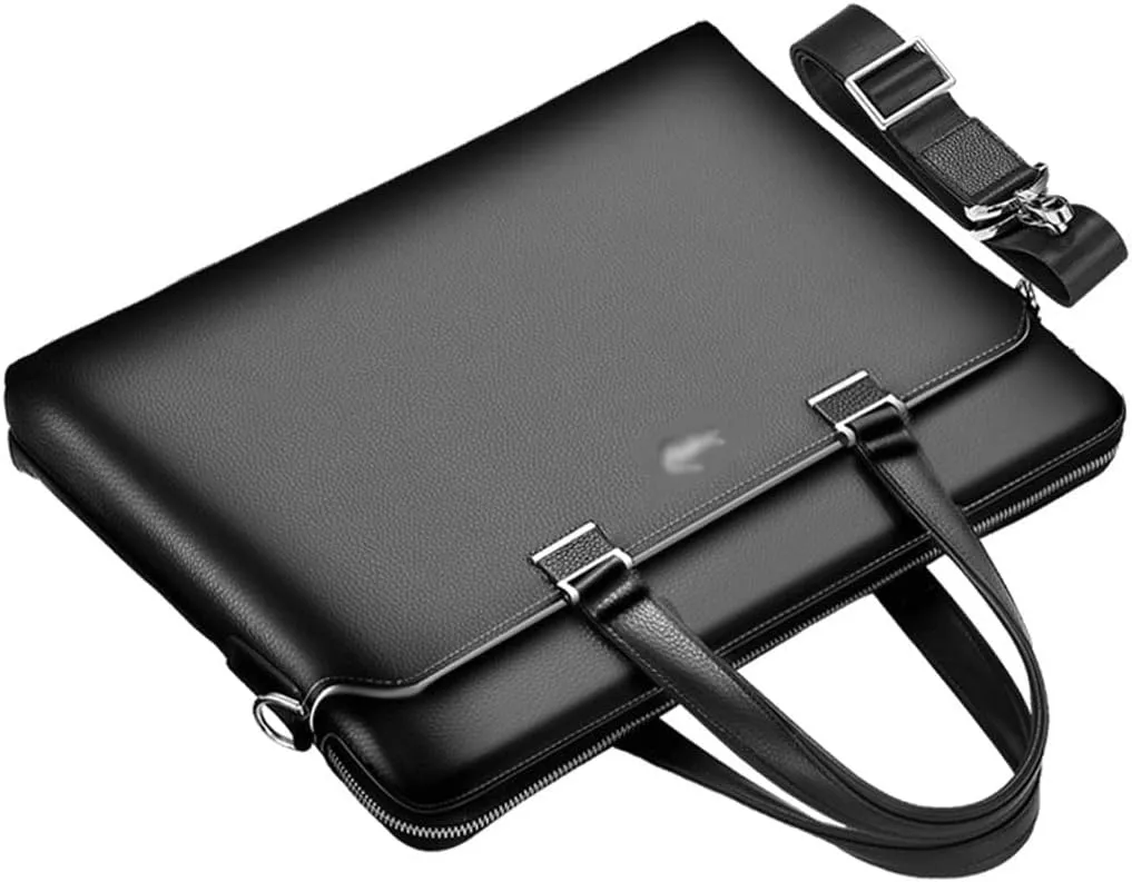 Men's Briefcase Casual Computer Men's Bag Lawyer Business Leather Shoulder Messenger Bag