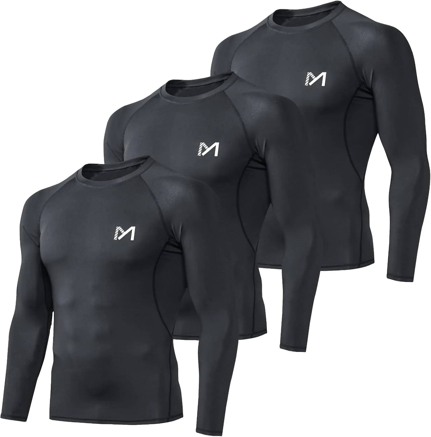 Men's Compression Long Sleeve Athletic Workout Shirt