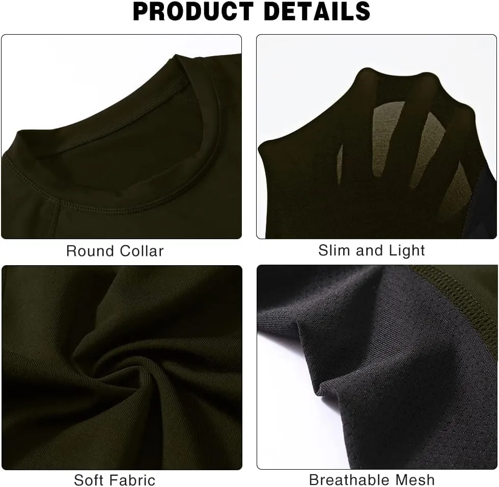 Men's Compression Long Sleeve Athletic Workout Shirt