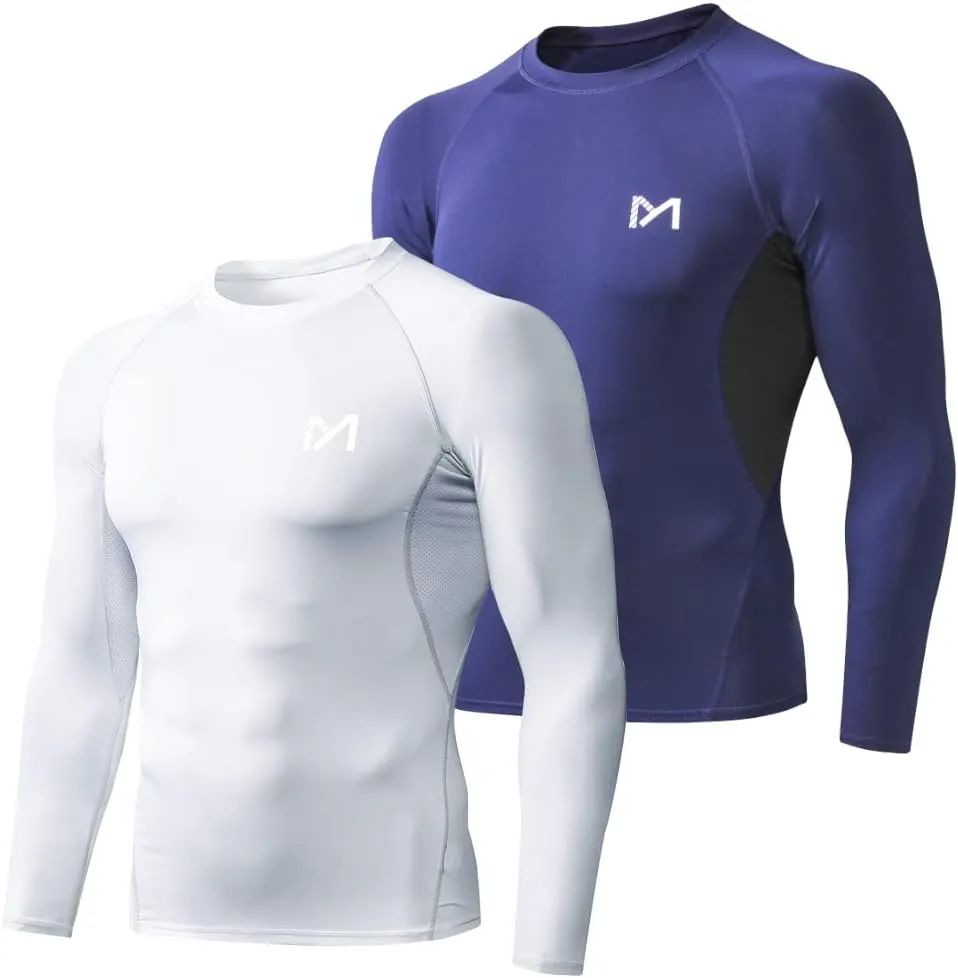 Men's Compression Long Sleeve Athletic Workout Shirt