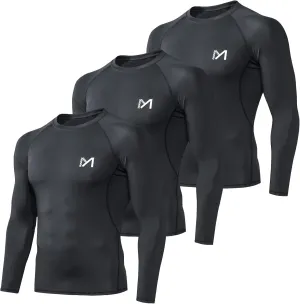 Men's Compression Long Sleeve Athletic Workout Shirt