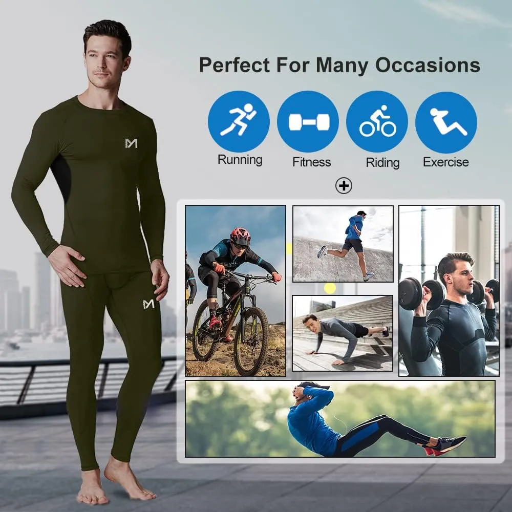 Men's Compression Long Sleeve Athletic Workout Shirt
