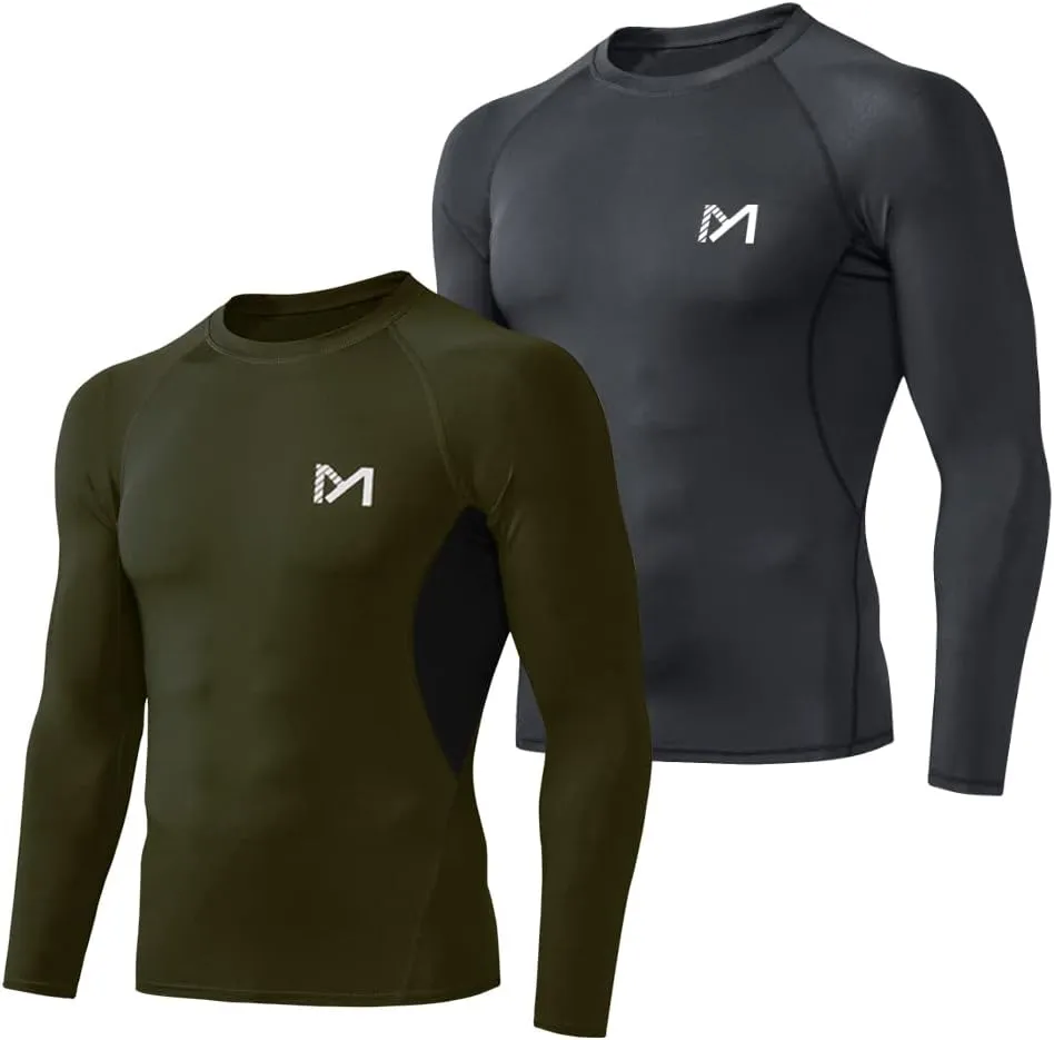 Men's Compression Long Sleeve Athletic Workout Shirt