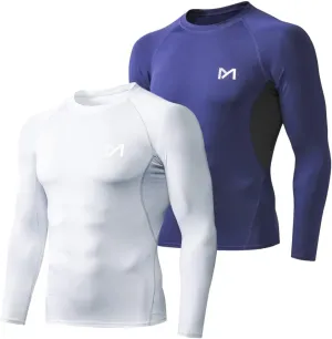 Men's Compression Long Sleeve Athletic Workout Shirt