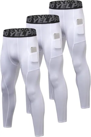 Men's Compression Pants Cool Dry Athletic Leggings Workout Running Tights Active Sports Baselayer Tights Men Yoga Pant