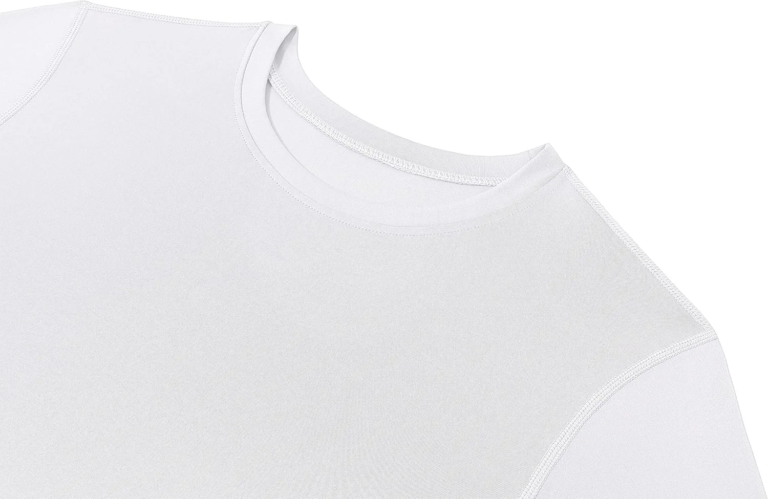 Men's Compression Shirts Long Sleeve Athletic Workout Top, Rash Guard Base Layer Sports Undershirt - Crew Neck