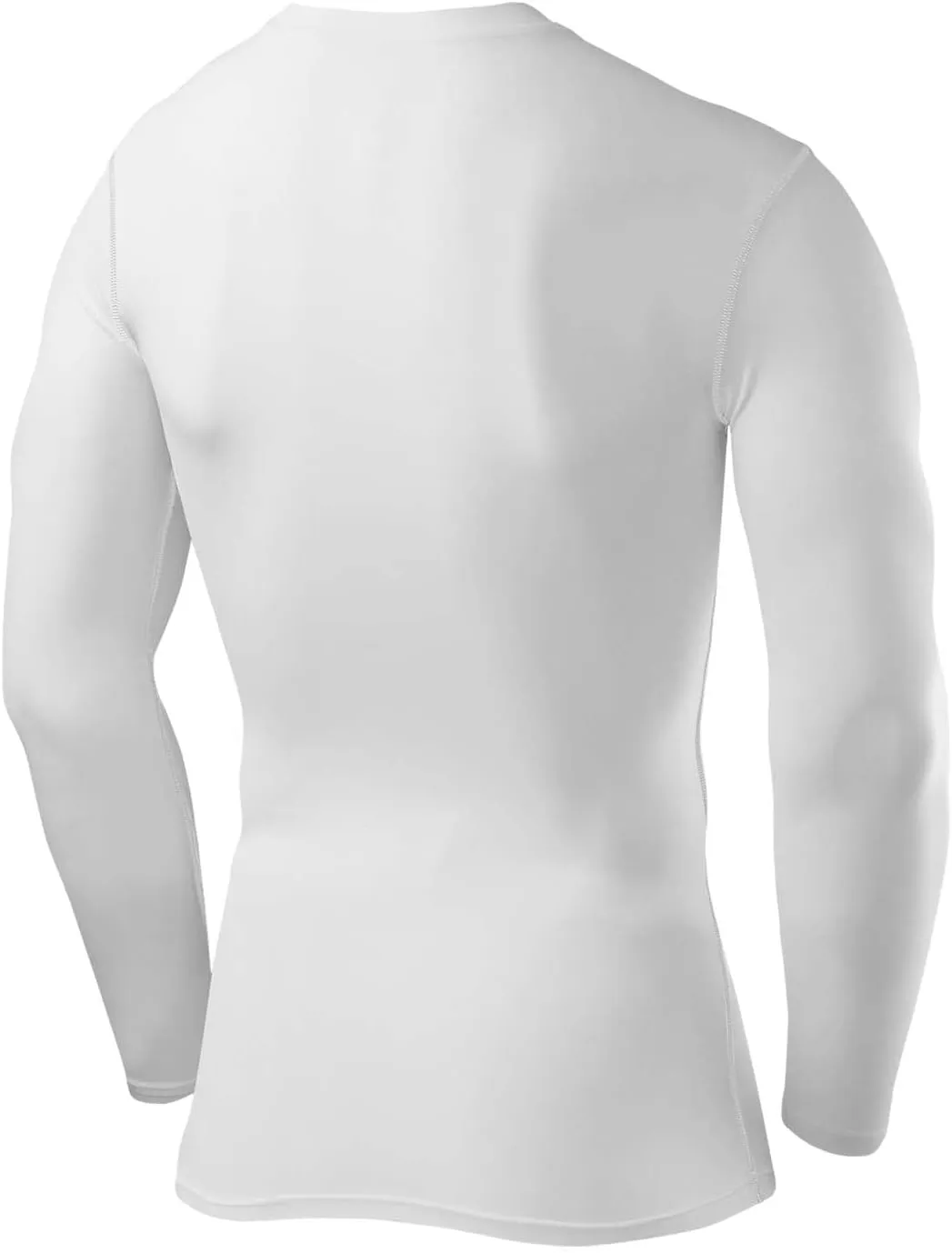 Men's Compression Shirts Long Sleeve Athletic Workout Top, Rash Guard Base Layer Sports Undershirt - Crew Neck