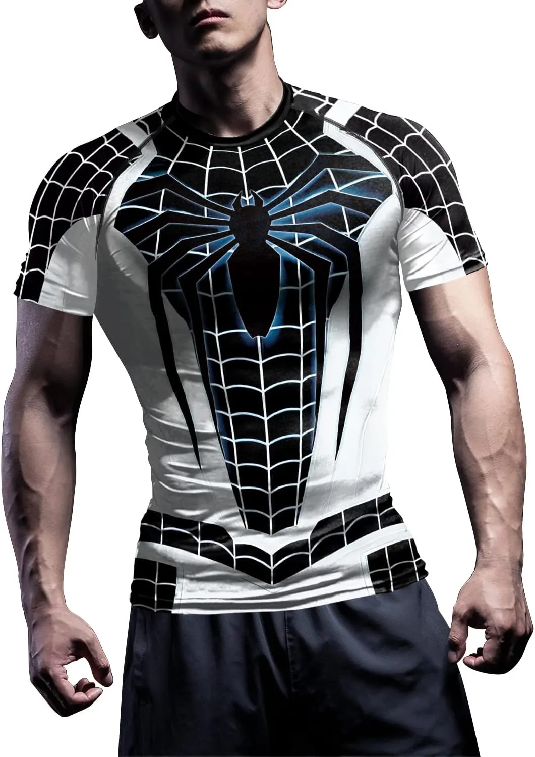 Men's Compression Shirts Long Sleeve Short Sleeve Workout T-Shirt Athletic Fitness Gym Tops for Men