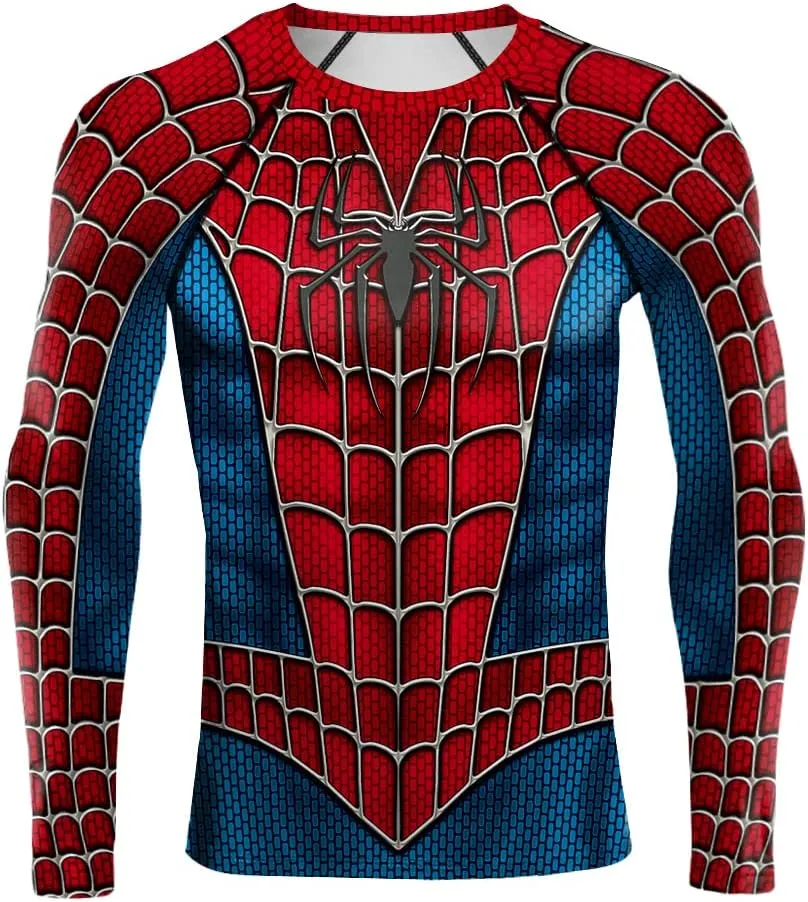 Men's Compression Shirts Long Sleeve Short Sleeve Workout T-Shirt Athletic Fitness Gym Tops for Men
