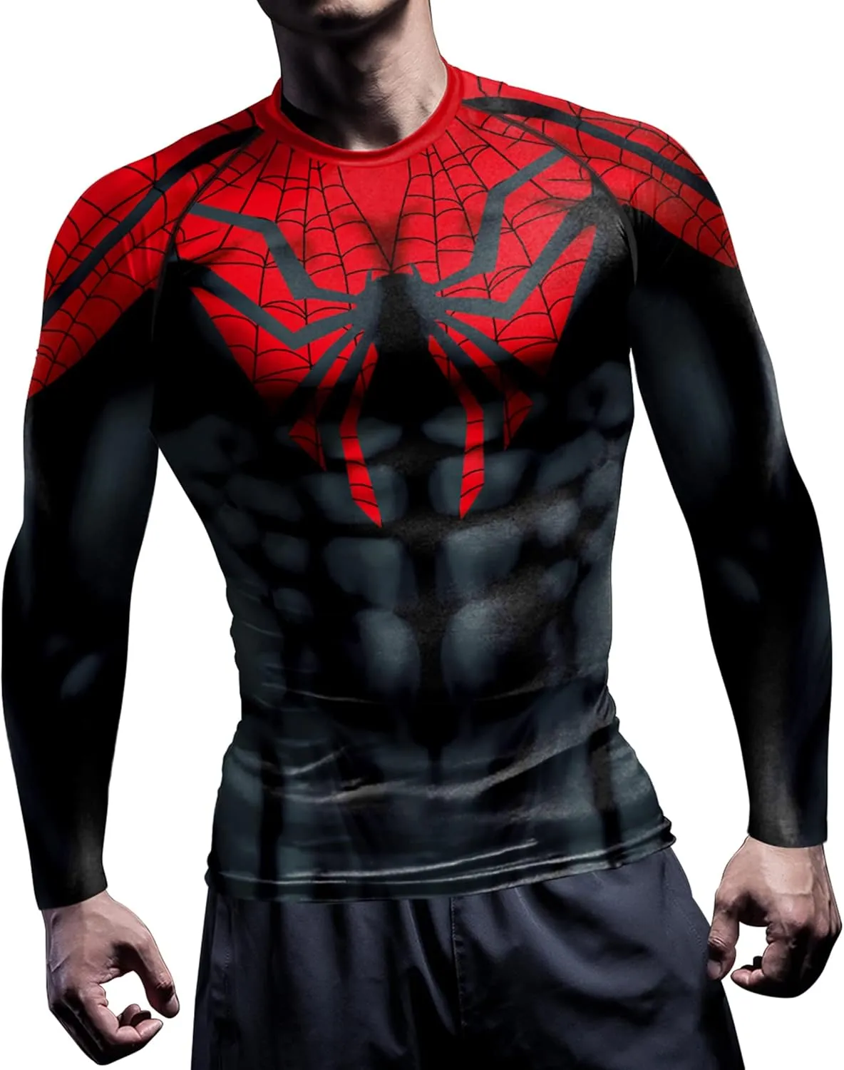 Men's Compression Shirts Long Sleeve Short Sleeve Workout T-Shirt Athletic Fitness Gym Tops for Men
