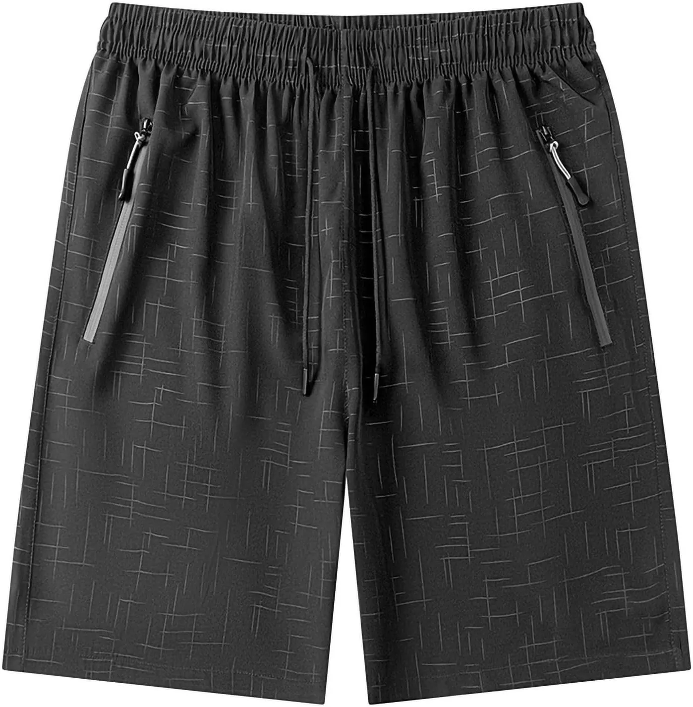 Men's Ice Silk Shorts Quick Dry with Pockets Athletic Workout Casual Breathable Lightweight Outdoor Beach Trunks
