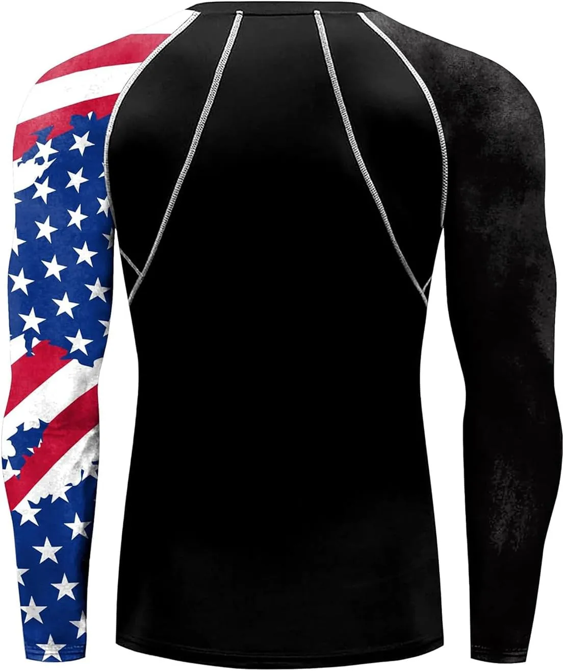 Men's Rash Guard Shirts Sun Protection UPF 50  Long Sleeve BJJ Jiu Jitsu Fitness Running Fishing Swim T-Shirt