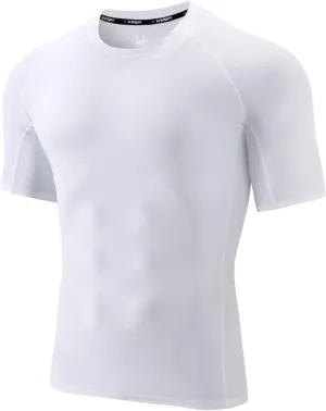 Men's Rash Guard T-Shirts UPF 50  Baselayer Short Sleeve Skins Compression Performance Fit Tee