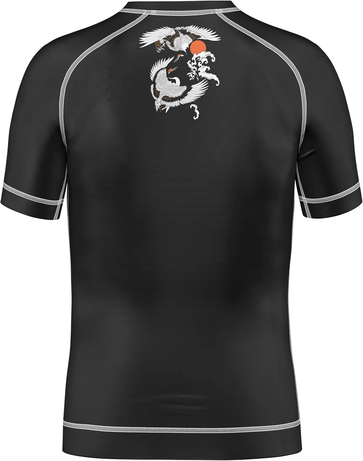 Men's Short Sleeve UPF 50  Rash Guard Skins Compression Shirt UV Sun Protection Rashguard Water Sports Rash Guard
