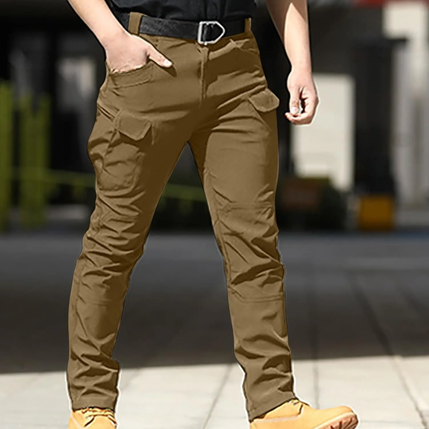 Men’s Tactical Work Pants Outdoor Hiking Pants Trendy Climbing Pants Autumn Trail Pants Classic Camping Pants