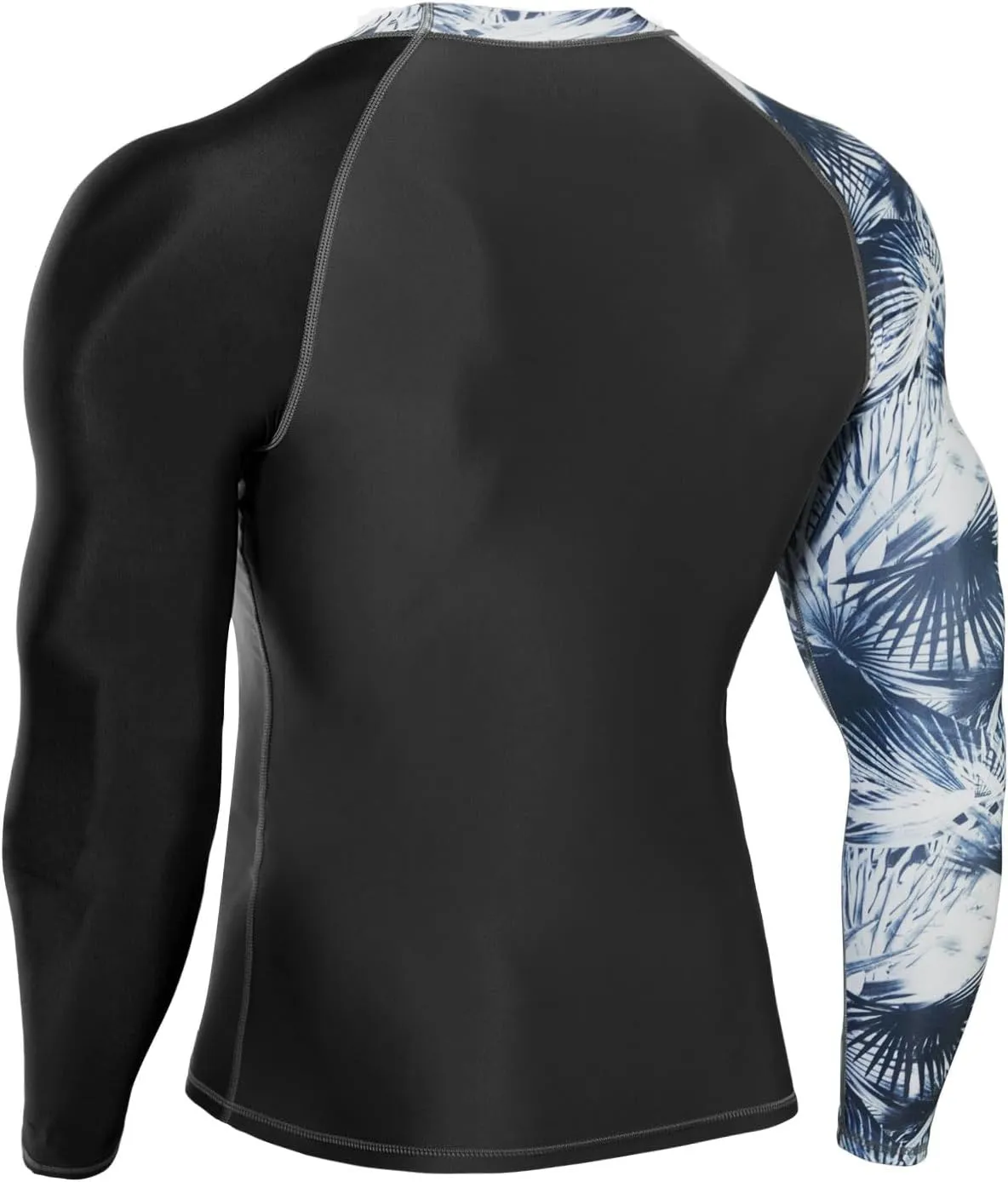 Men’s UPF 50  Sun Protection Long Sleeve Rash Guard Swim Shirts