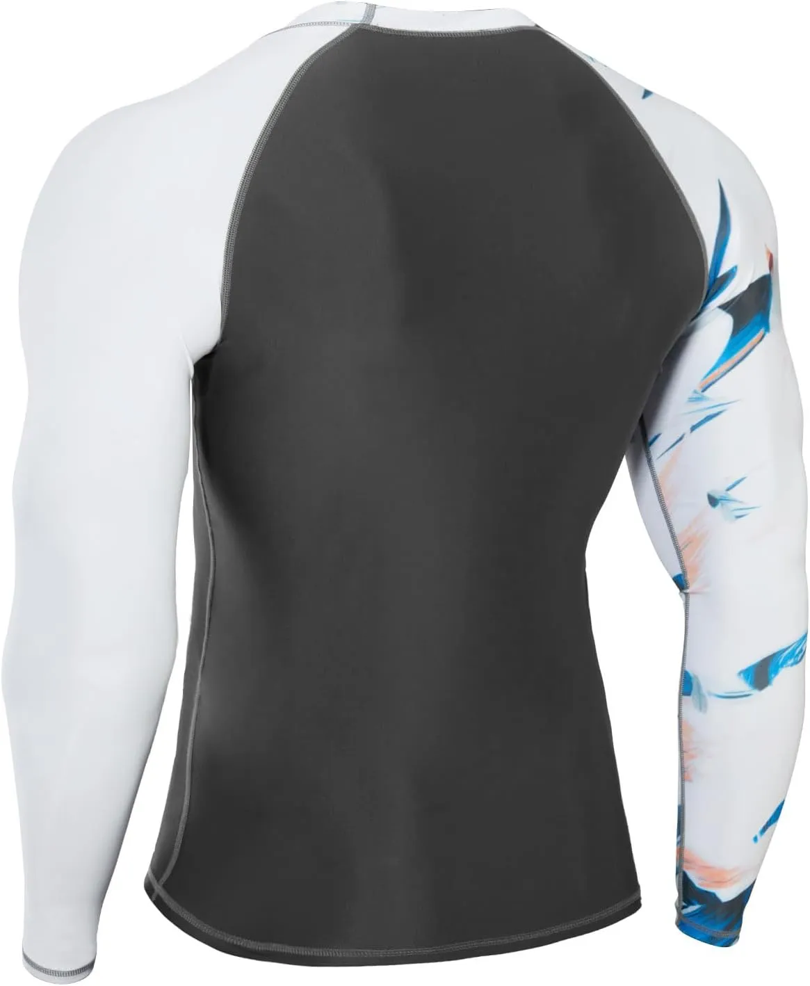 Men’s UPF 50  Sun Protection Long Sleeve Rash Guard Swim Shirts