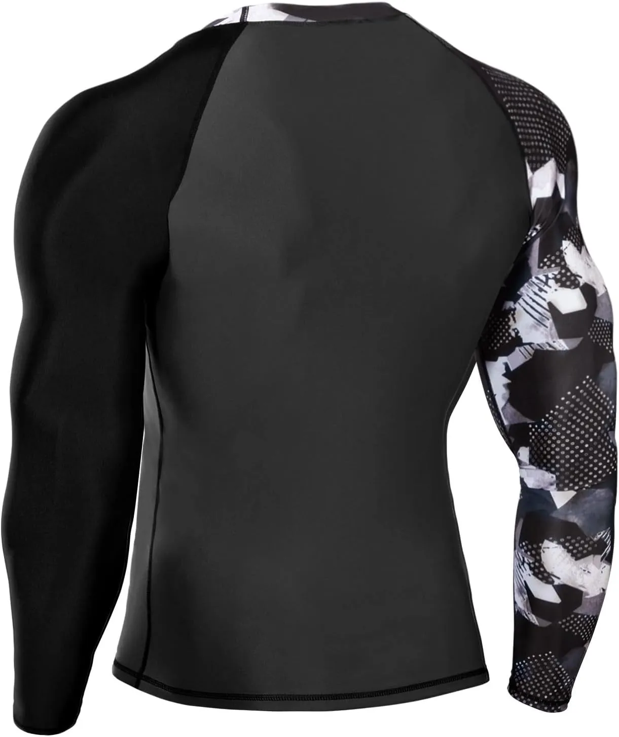 Men’s UPF 50  Sun Protection Long Sleeve Rash Guard Swim Shirts