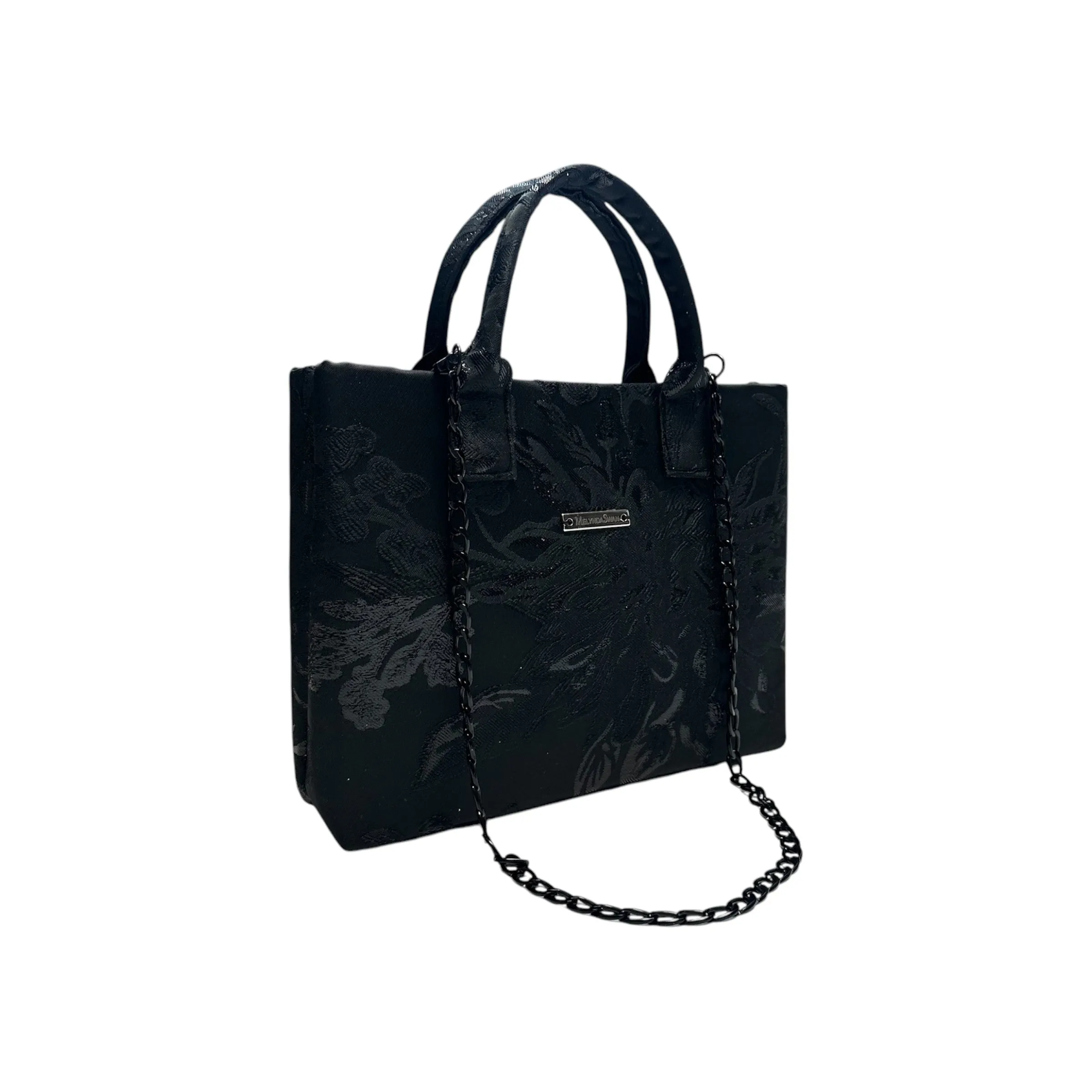 Midnight Blossom Compact Tote