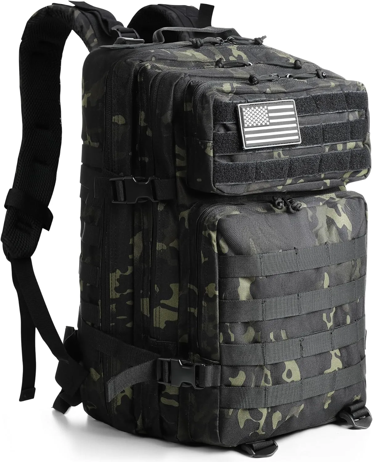 Military Tactical Backpack for Men 45L Molle Army 3 Days Assault Pack Bug Out Bag Water Resistant